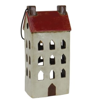 Lantern - house with handle, red roof