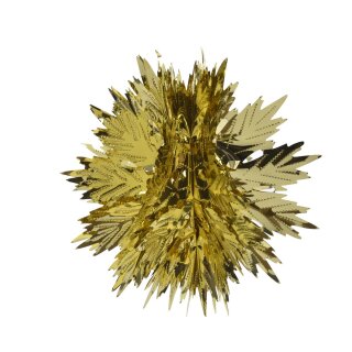 Tinsel decorative star hanger gold