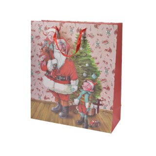 Paper bag Santa/children