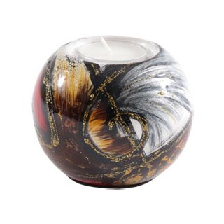 Keramický držák na čajovou svíčku Virgo, 7 cm
