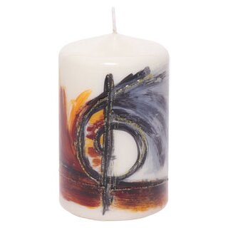 Cilindro a candela Virgo, 6,5 x 11 cm