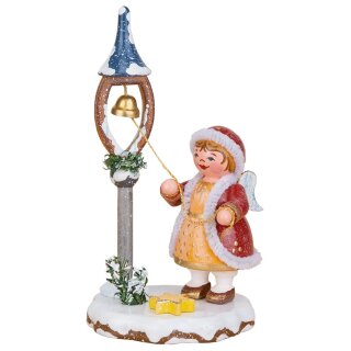 Original Hubrig folk art heavenly child - Christmas bell Erzgebirge