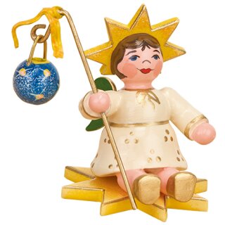 Originální Hubrig Folk Art Star Child - Lantern Festival Erzgebirge