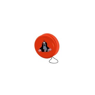 Dřevěné yoyo - Krtek sedí, červený