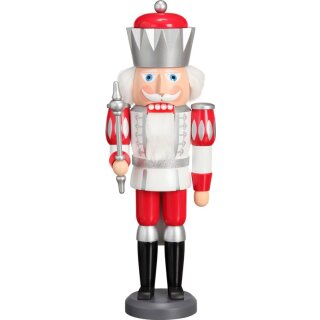 Nutcracker - King Exclusive, white/silver/red