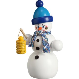 Kuřácká figurka - Sněhulák s lucernou