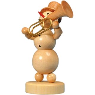 Sneeuwpop muzikant "Tuba blazer"