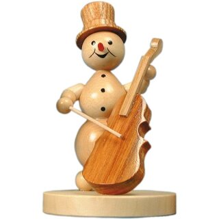 \Le musicien bonhomme de neige Contrebasse - Une mélodie hivernale enchantée\