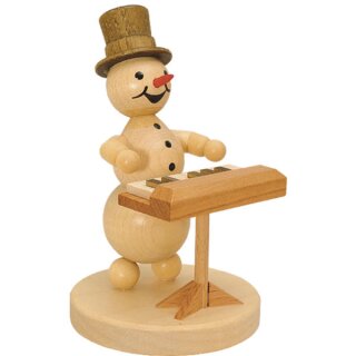 \Le clavier du bonhomme de neige musicien : une mélodie enchantée\