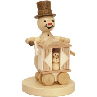 Snowman musician \barrel organ