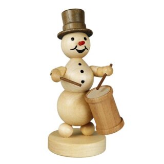 Musicista pupazzo di neve "tamburo lungo