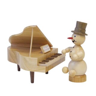 Snowman musician \on the wing