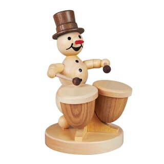 Snowman musician \kettledrum