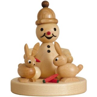 Snowman Junior \with Bunny\ sitting