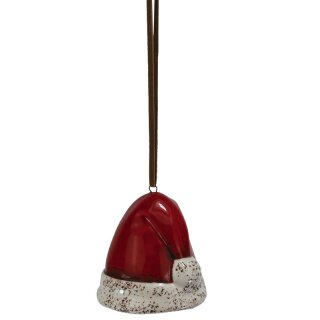 Amhänger - Glocke Mütze aus Keramik