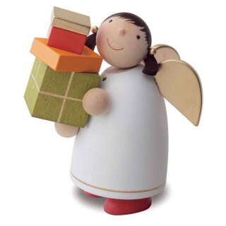 Guardian angel with packages, white, 8cm