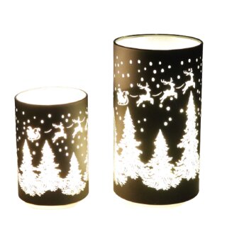 LED glass motif 1 forest black