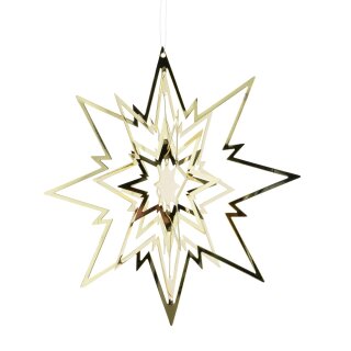Decoratieve ster metaal, goud