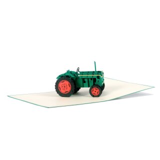 Folding card - Tractor