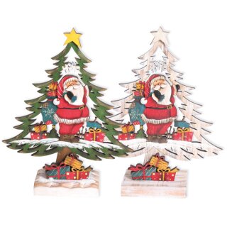 Albero decorativo Babbo Natale, assortito in 2 colori