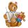 Original Hubrig folk art teddy mini - first aid Erzgebirge