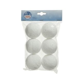 Hangende sneeuwballen á 6st. 6cm