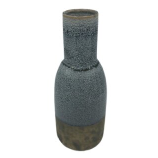 Ceramic vase concrete base 10 x 25cm