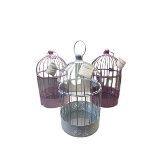 Bird cage iron 16 x 28cm, 3 assorted
