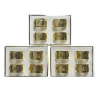Portatovaglioli in ferro oro 4,5 x 2,5 cm