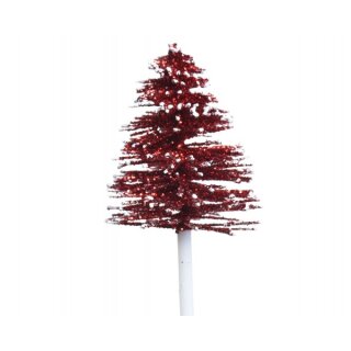 Plastový strom červený 40cm tyč