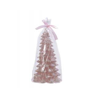 Wax tree candle pink 10,5 x 18cm