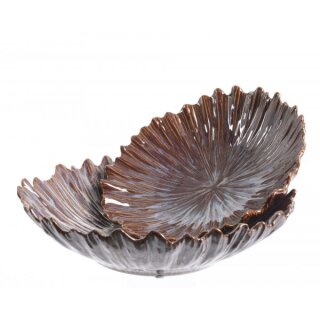 Keramický talíř ve tvaru květiny 30 x 8 cm