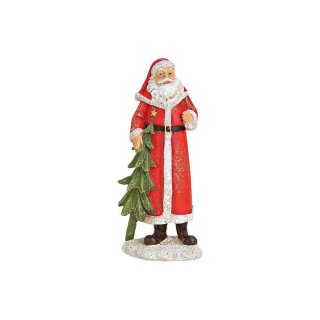 Babbo Natale in polietilene rosso (L/H/D) 7x14x4cm
