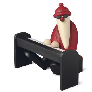 Santa Claus on piano black, small