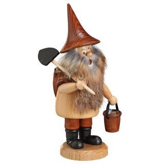 Mountain gnome with shovel, natural