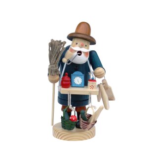 \Le Père Noël vendeur ambulant : Un fumeur de pipe avec un étalage ventral de 18 cm\