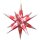 Étoile de Hasslauer Extérieur, rouge blanc avec motif argenté