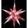 Étoile de Hasslauer Extérieur, rouge blanc avec motif argenté