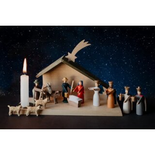 Christmas crib complete (14 pieces)