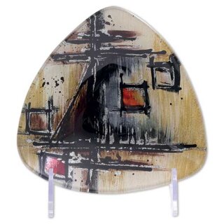 Glasplatte Polaris Dreieck, 14 cm