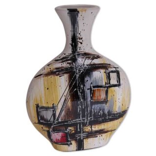 \Vase Polaris ventrue, 28 cm: Un bijou dart en verre soufflé\