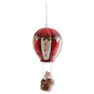 \Santa Claus dans un ballon, 18 cm : La décoration de Noël parfaite\