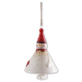 Zvonek sněhulák "Knut", 10 cm