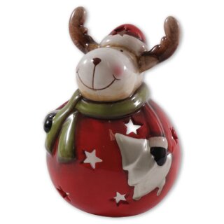 Dancer reindeer tea light holder, 15 cm