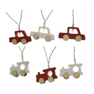 LED wooden car train string