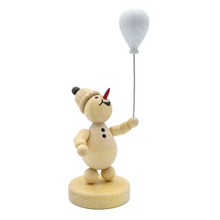 Junior snowman with balloon
