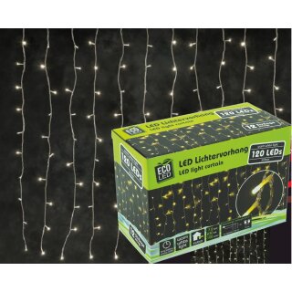 Curtain of lights 120 LED, warm white