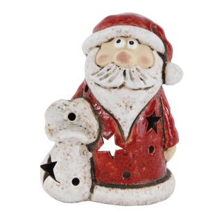 Lantern - Santa Claus, ceramic, 11 x 6 x 15 cm