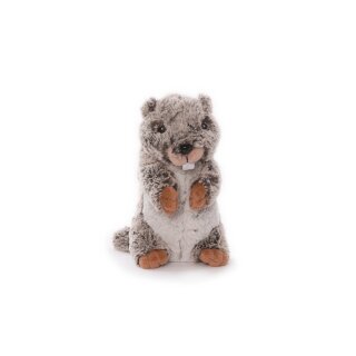 Marmot - standing, 16 cm gray