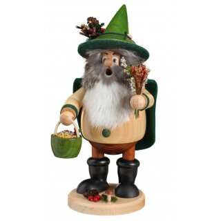 Forest gnome herb collector, green
